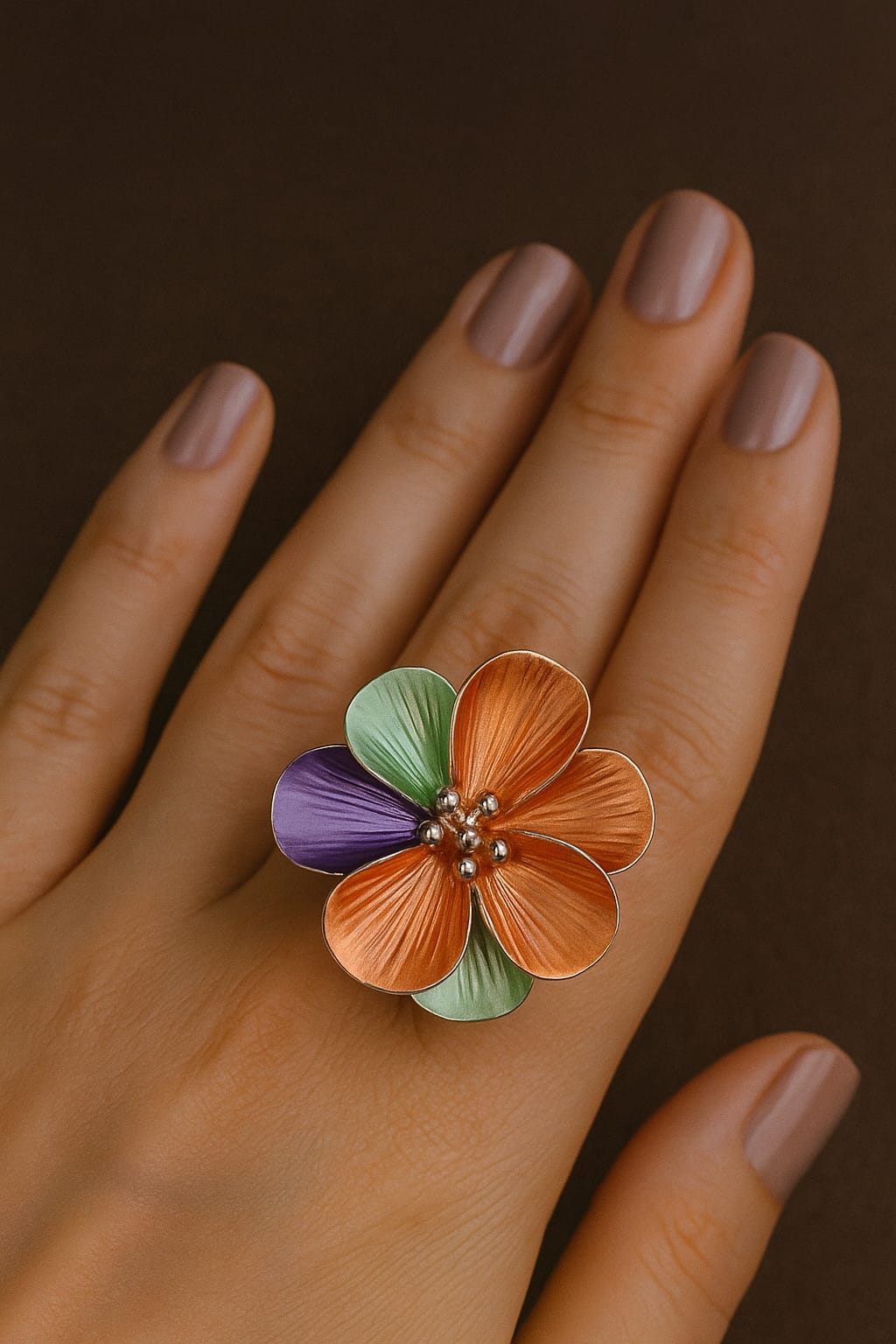 Spring Blossom Statement Ring