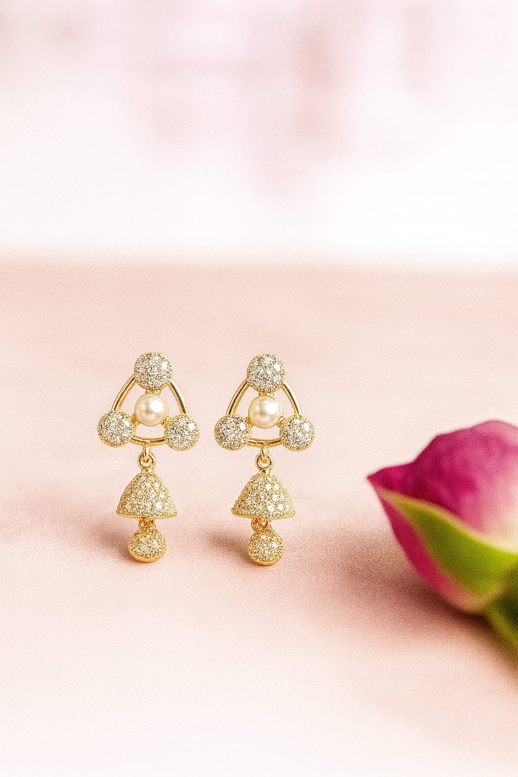 Pearl Glow Drop Earrings