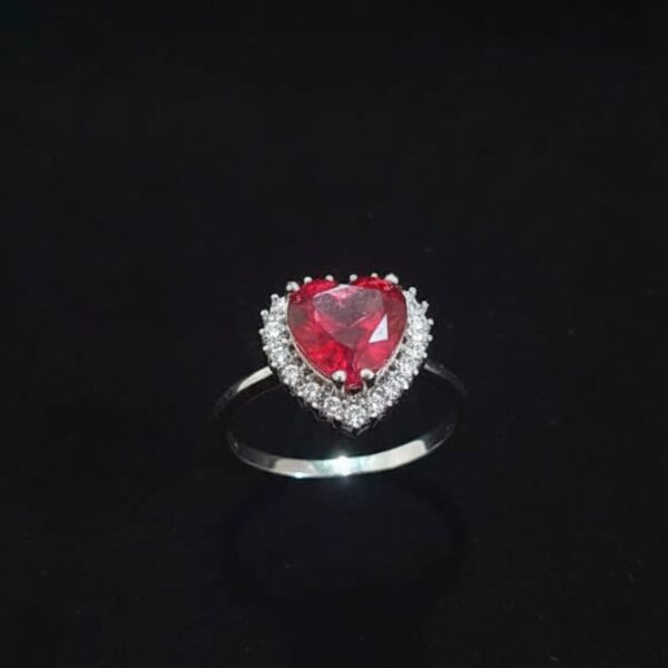 Ruby/Garnet Cluster Ring.