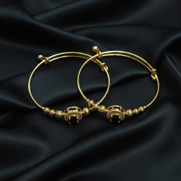 Black Adjustable Bangle or Adjustable Kada