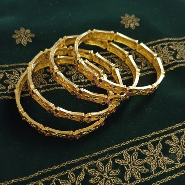 Heritage Ruby Glow Bangles