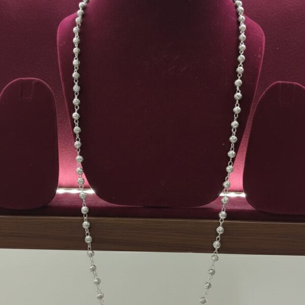 Silver Filigree Mala (Beaded Chain)