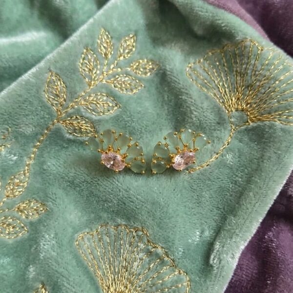 Crystal Blossom Stud Earrings