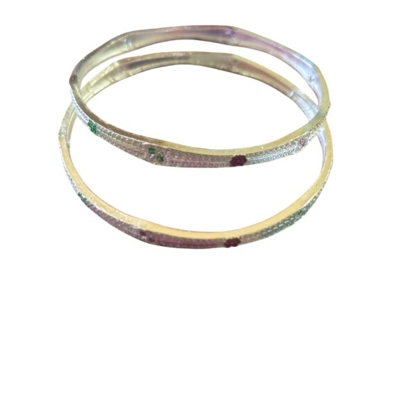 Floral Meenakari Slim Bangles