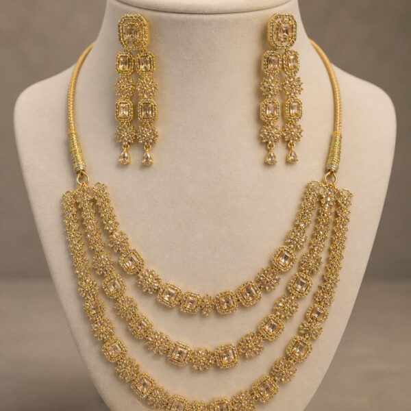 Royal Cascade Gold Necklace Set