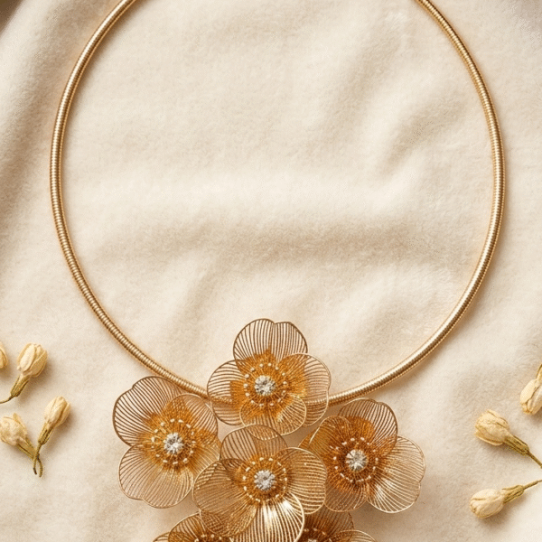 The Gilded Blossom Collar