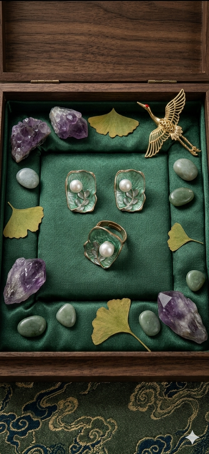 The Jade & Gingko Keepsake Set