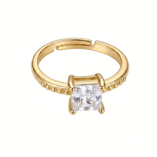 The Aurelia Square Adjustable Ring