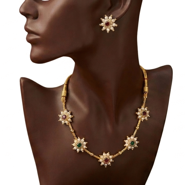 Gitanjali Pearl & Gemstone Set