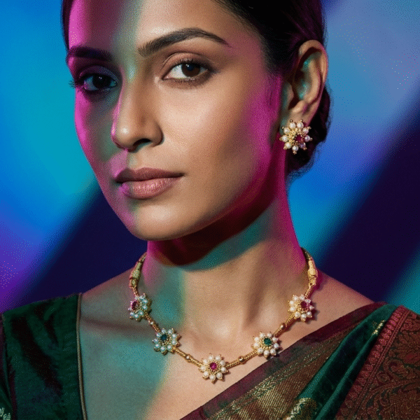 Gitanjali Pearl & Gemstone Set