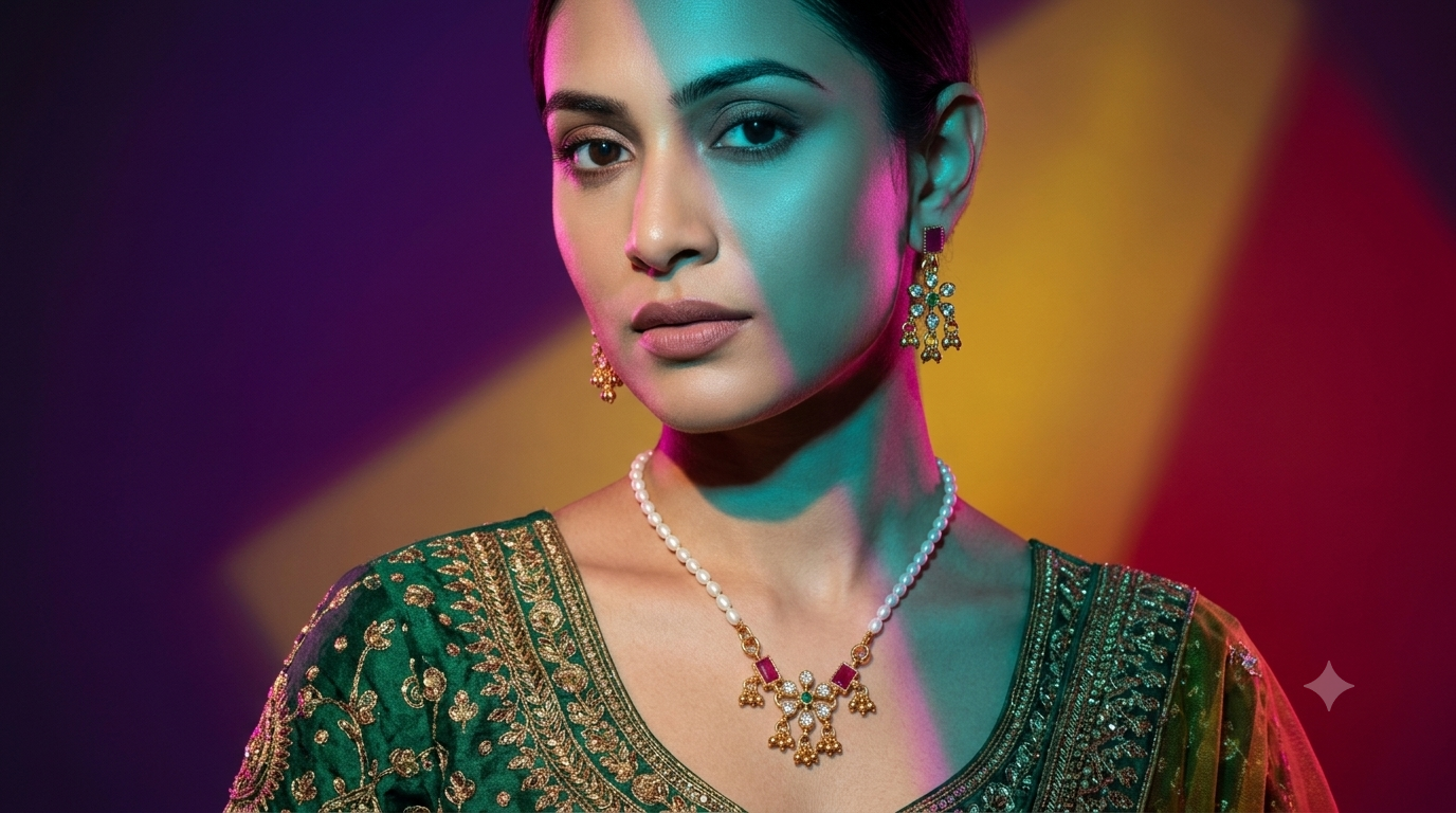 The Gulabi Pearl & Gemstone Ensemble - Image 2