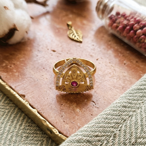 Ruby Regal Arch Ring