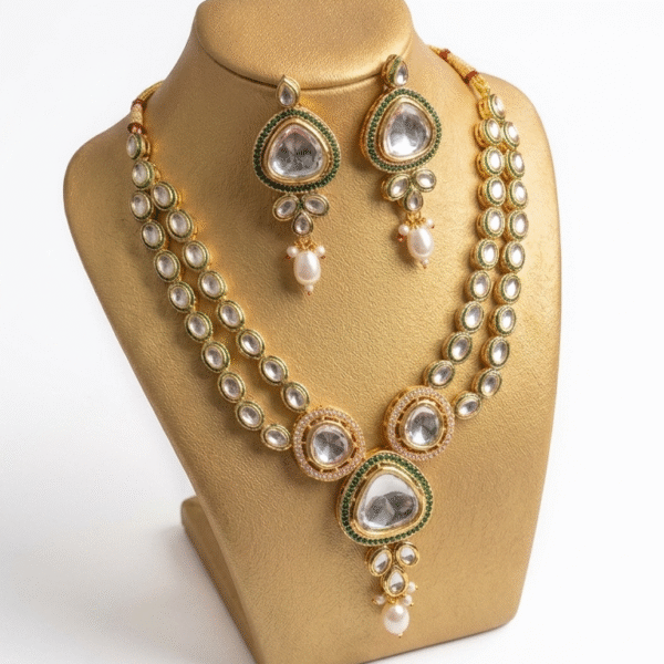 Noor-E-Kundan Dual Layer Necklace Set