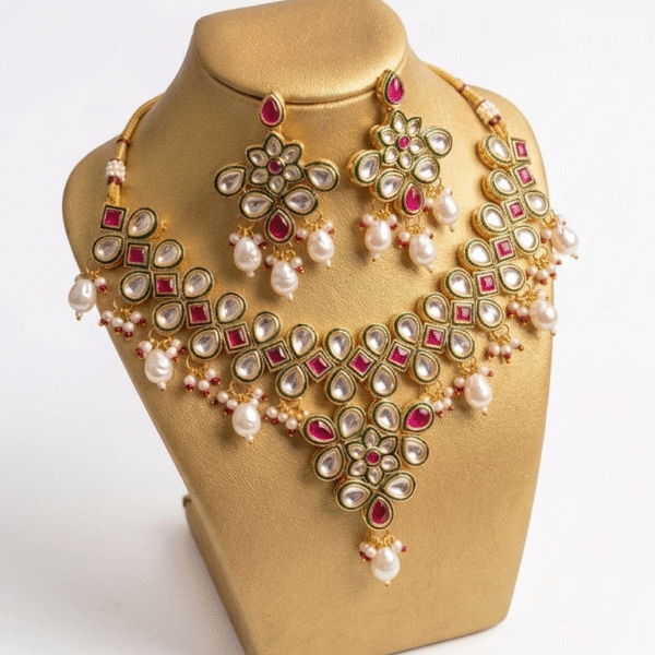 Gulnaar Kundan Choker Set