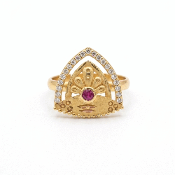 Ruby Regal Arch Ring