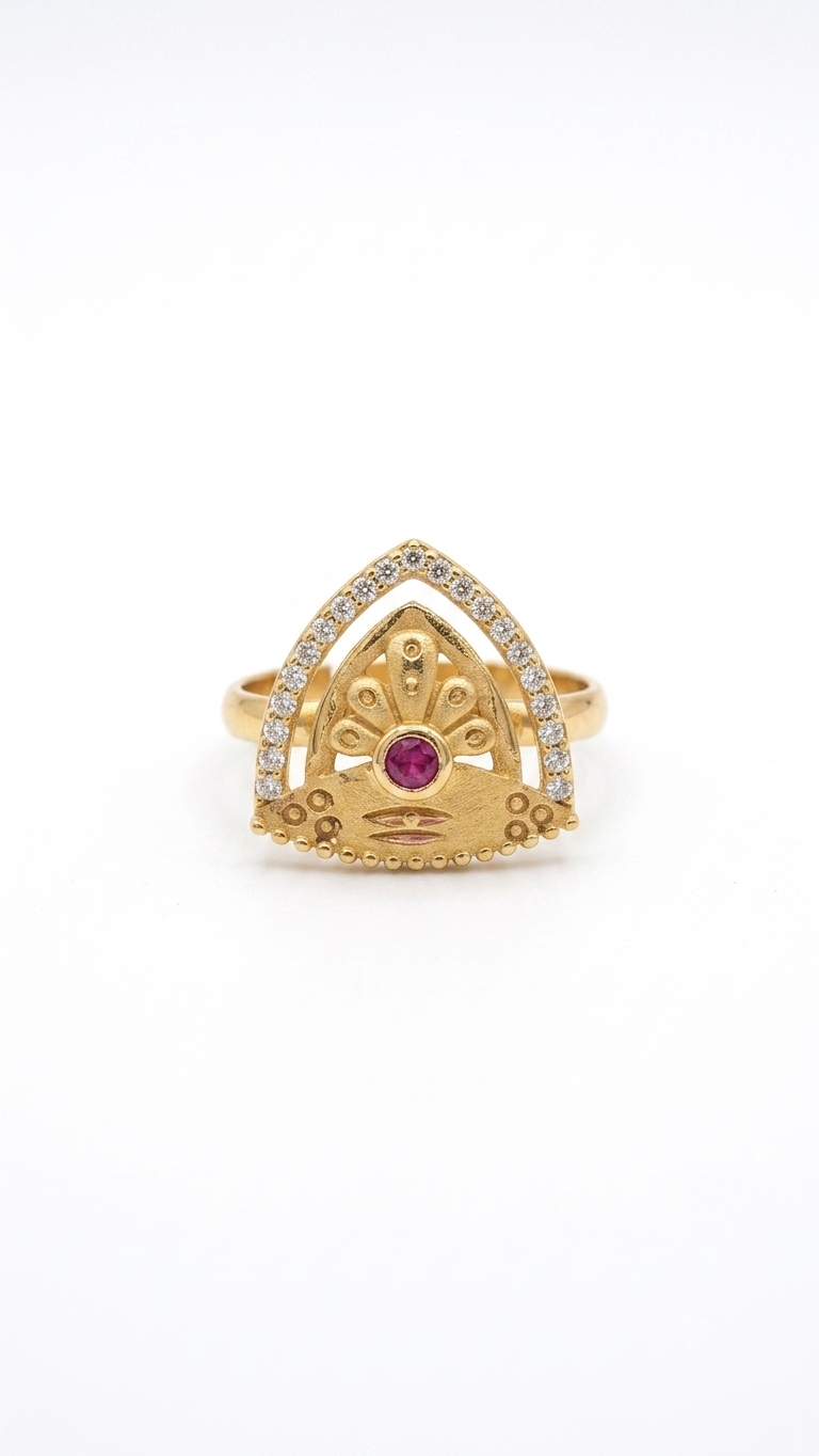 Ruby Regal Arch Ring
