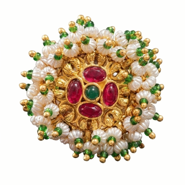 Imperial Nizam Pearl & Ruby Statement Ring