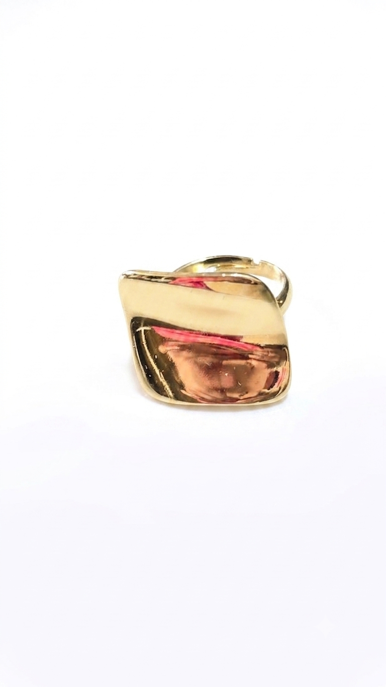Minimalist Molten Square Ring