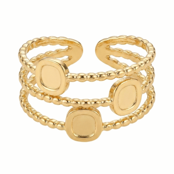 Multi-Layer Beaded Stackable Finger Ring
