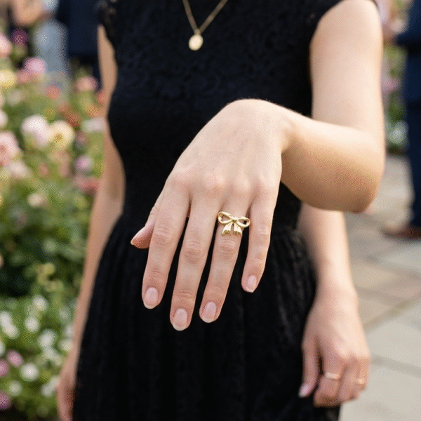 The “Tie the Knot” Ribbon Ring