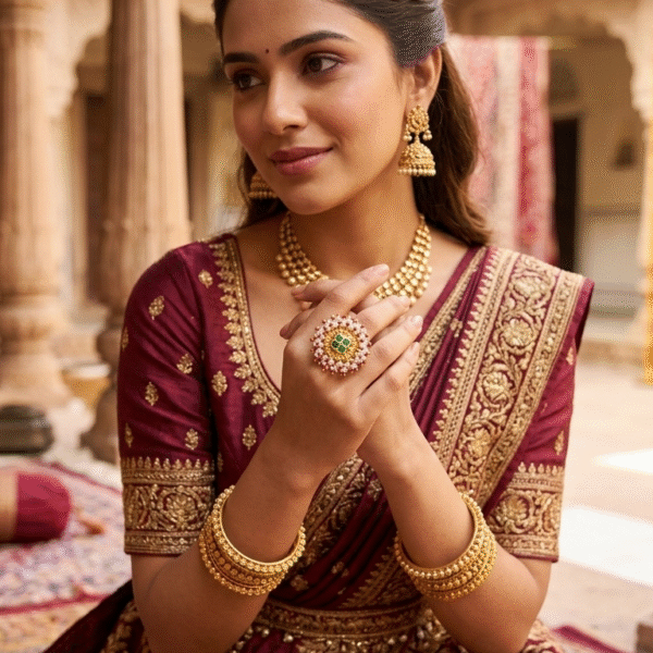 Regal Royal Jadau Statement Ring