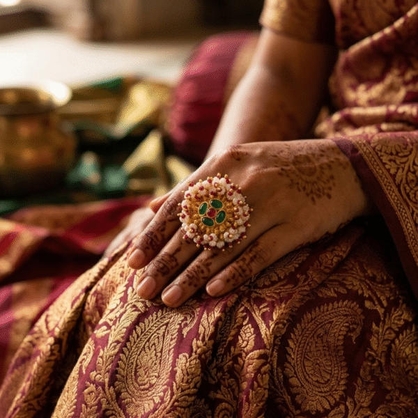 The Rajkumari Blossom Statement Ring