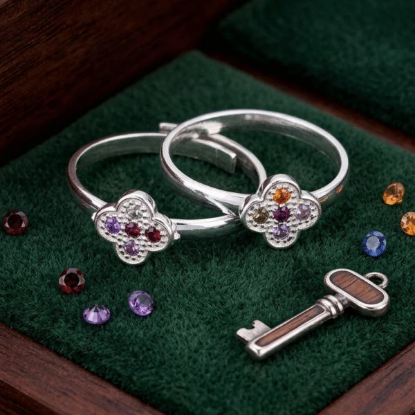 The Prism Clover Adjustable Toe Rings
