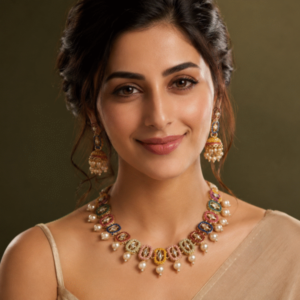The Navratna-Inspired Festive Jewelry Set