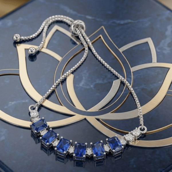 Royal Sapphire Link Bracelet