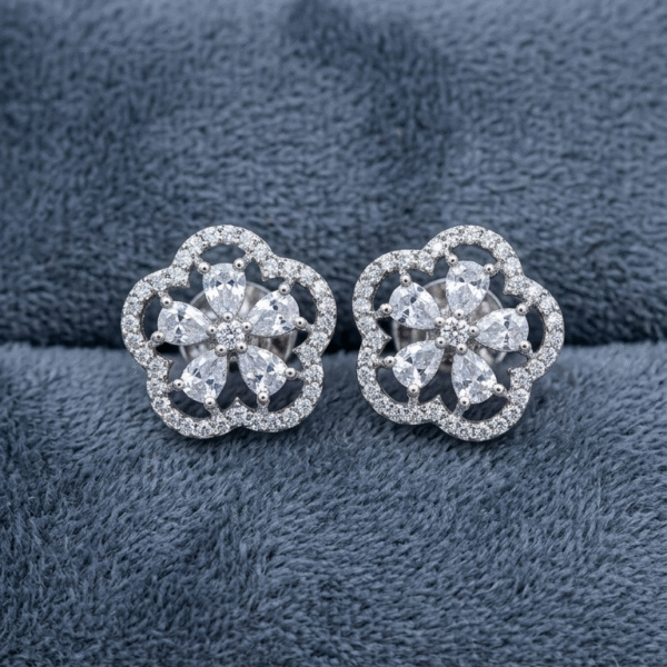 Petal Halo Diamond Studs