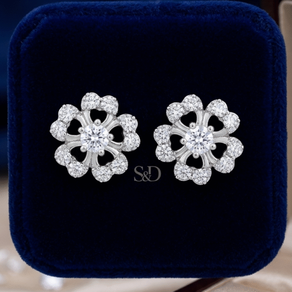 Floral Radiance Diamond Studs