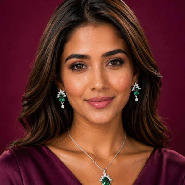 Emerald Grace Pendant Set