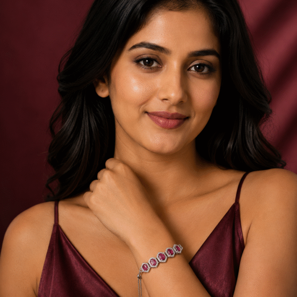 Ruby Radiance Link Bracelet