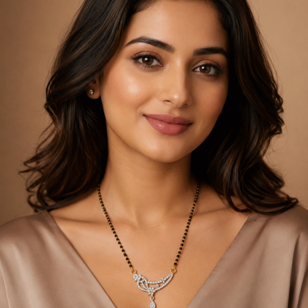 The Floral Wave Diamond Mangalsutra